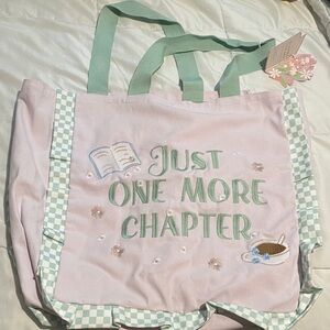 Pastel Tote Bag with Book Theme🌸